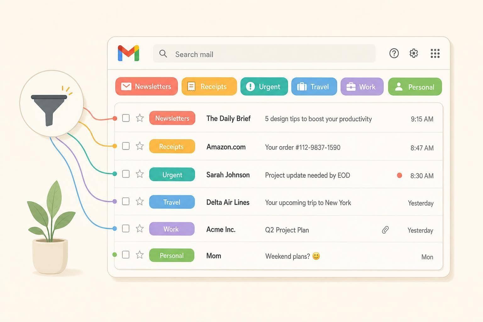 How to Organize Your Gmail Inbox (Labels, Filters, Categories)