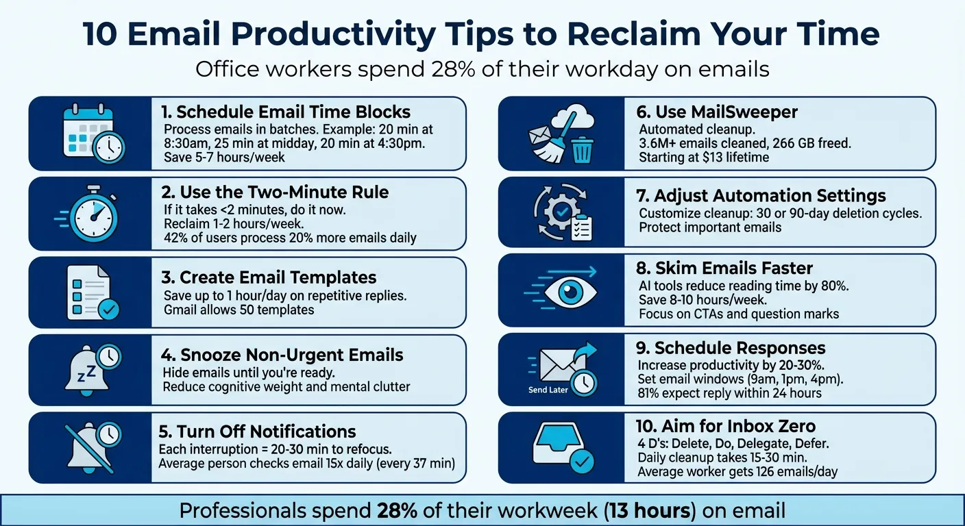 10 Email Productivity Tips to Reclaim Your Time