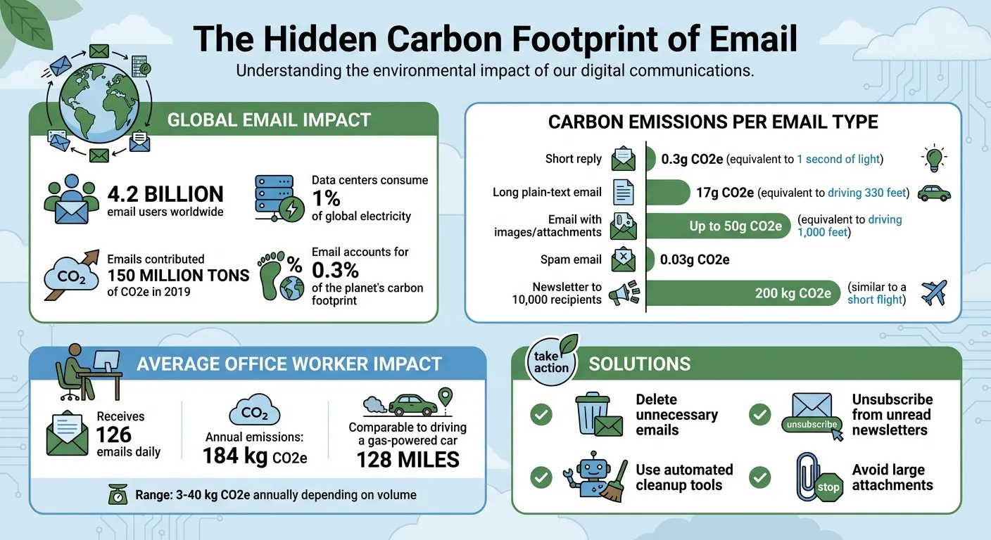 Email Carbon Footprint Statistics and Environmental Impact