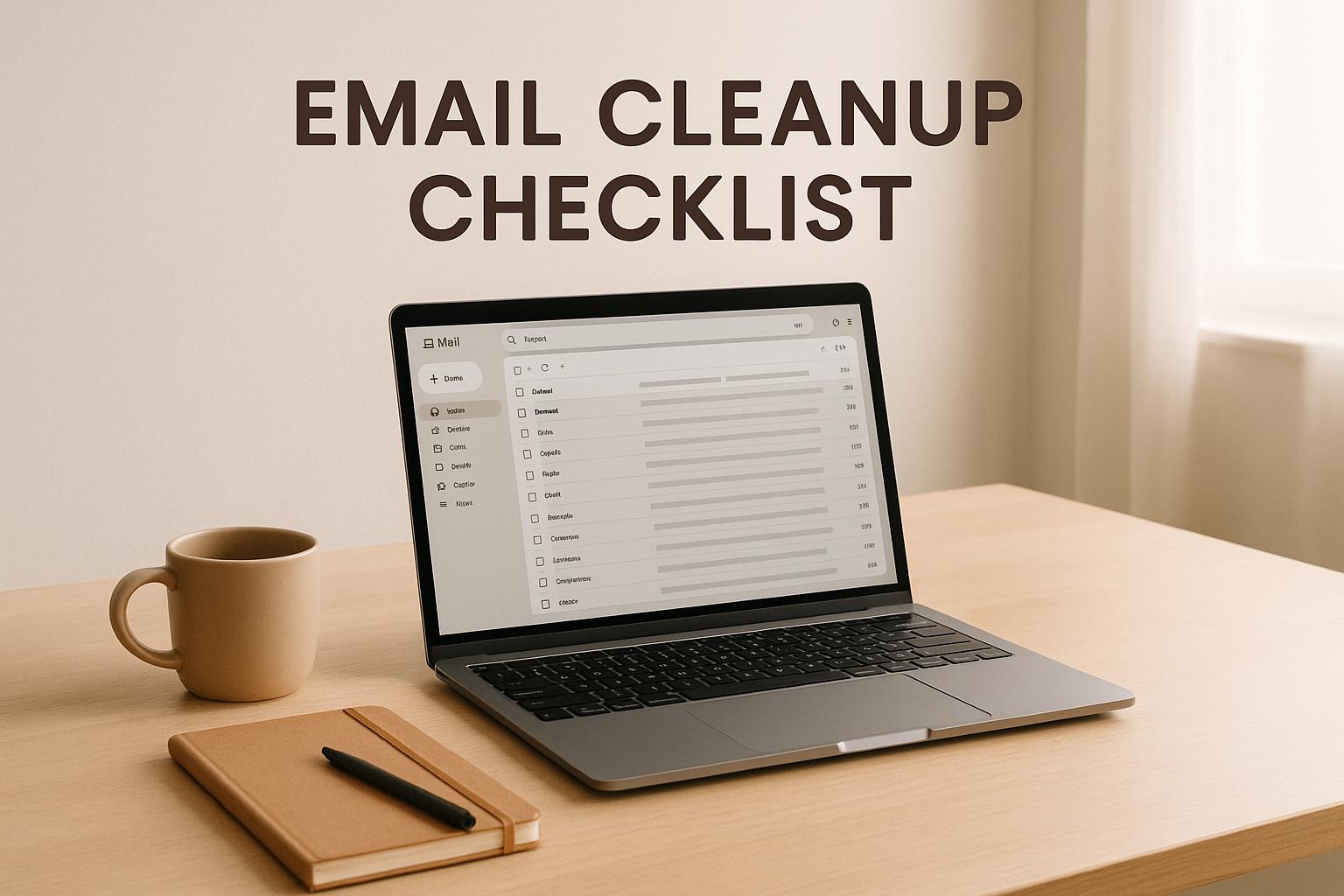 Struggling with a messy inbox? Use our Email Cleanup Checklist to organize your emails with a simple, step-by-step guide. Start today!