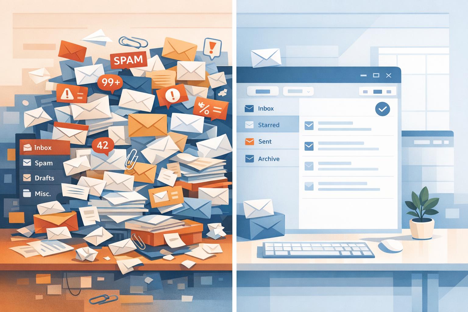 Compare manual inbox methods with AI cleanup: save hours, cut storage costs, and protect privacy with a one-time AI tool that auto-sorts and removes clutter.