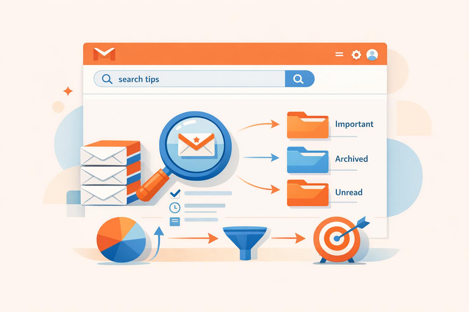 Use Gmail search operators to find emails by sender, attachment, label, date, or size; combine filters to clean and organize your inbox quickly.