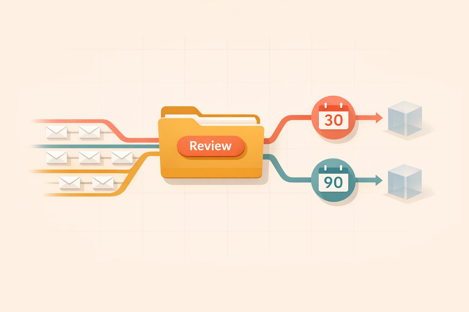 AI moves Gmail clutter to a review label and auto-deletes messages on a 30/90‑day cycle, saving storage, time, and reducing digital waste.