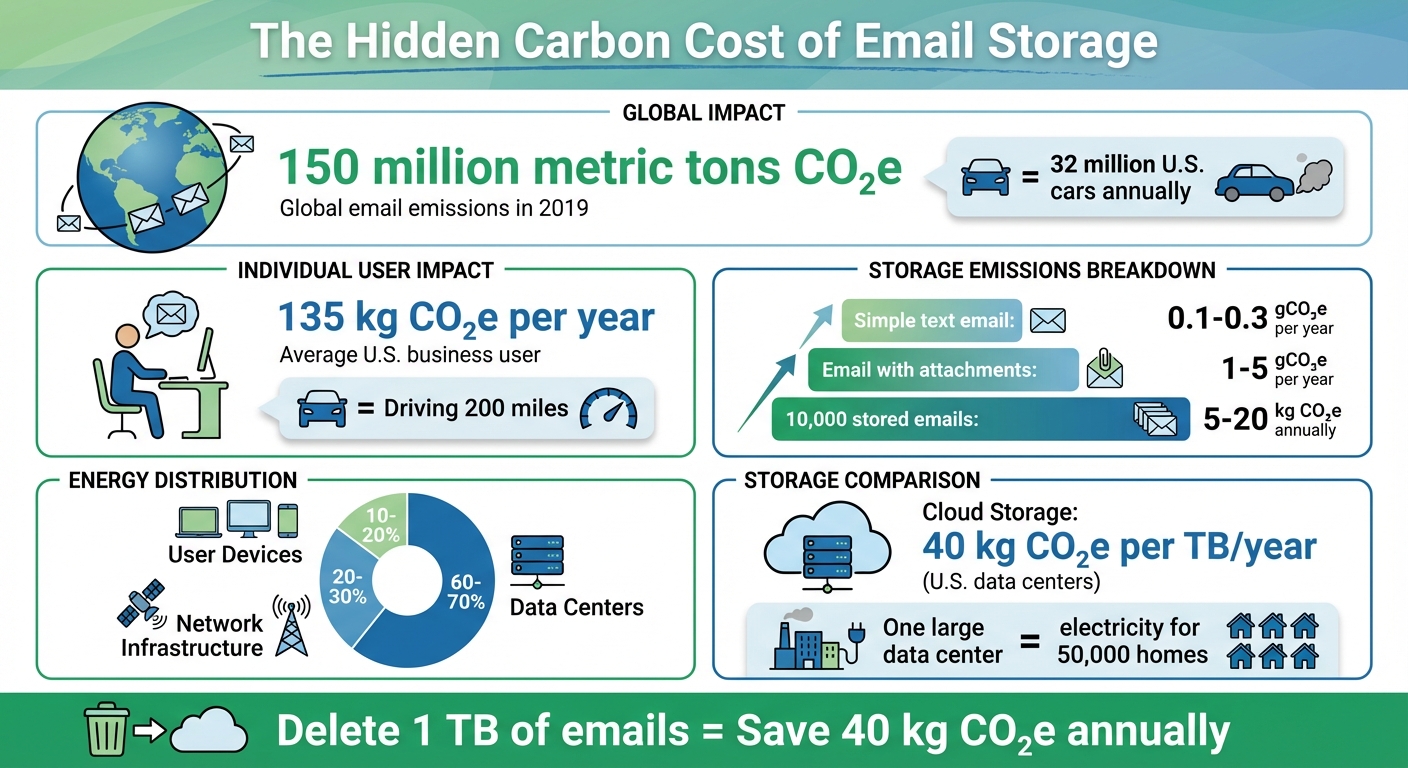 Email Storage Carbon Footprint: Key Statistics and Impact