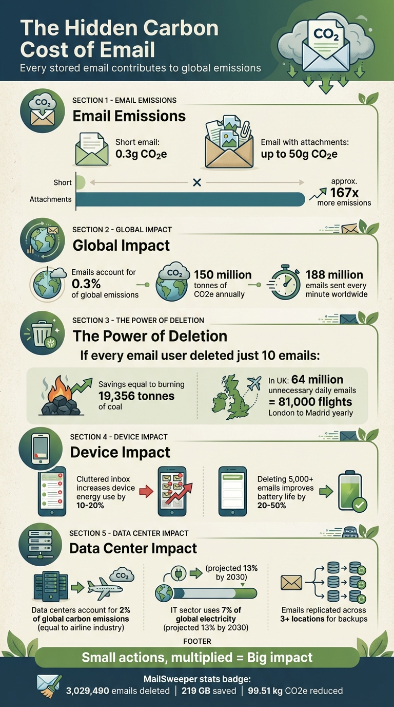 Email Carbon Footprint Statistics and Environmental Impact