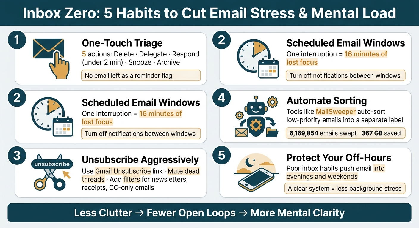 Inbox Zero System: 5 Habits to Cut Email Stress